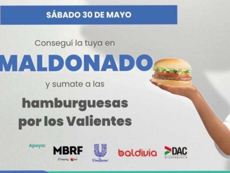 Realizarán en Maldonado la jornada solidaria “Hamburguesas por los Valientes”