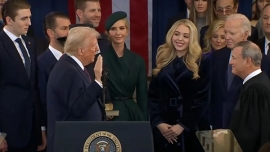 Juró Donald Trump como presidente de Estados Unidos en el Capitolio