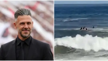 La familia Demichelis fue rescatada del mar Laguna Escondida