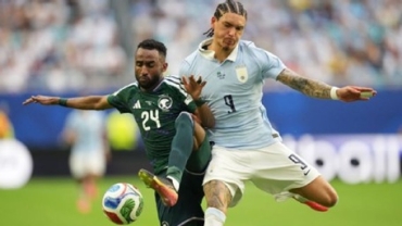 Uruguay y Arabia Saudita empataron 1 a 1 en Miami