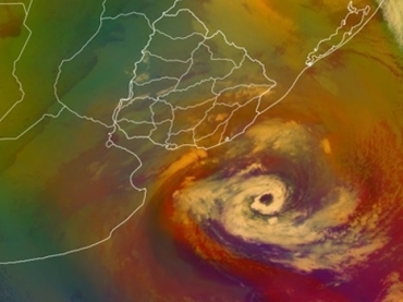 Ciclón extratropical: Alerta amarilla en Uruguay por vientos fuertes por adelantado